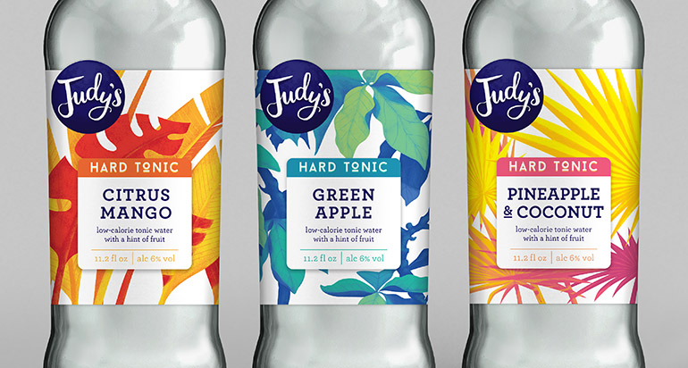 Judy's Tonics label close-up