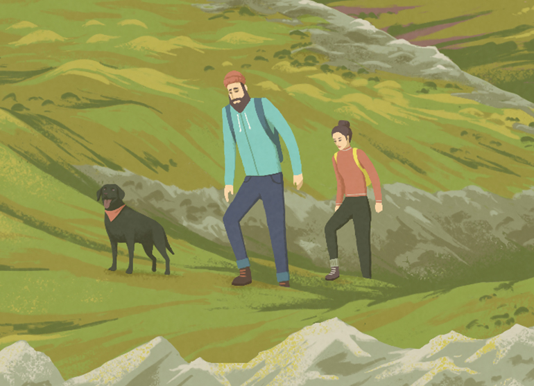 Lake District Hikers E detail